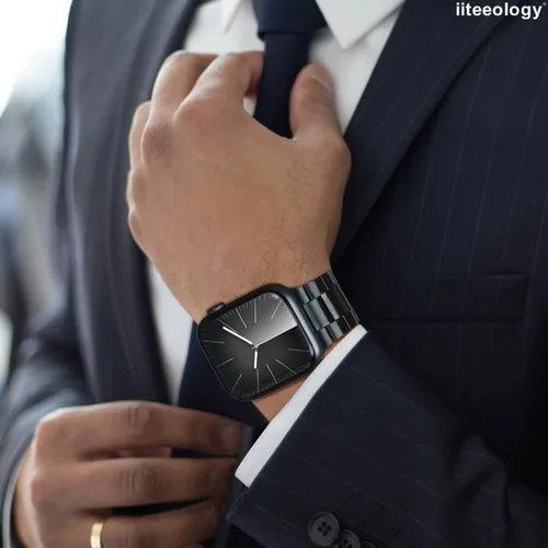 Miniatura 8 de iiteeology Correa ligera de acero inoxidable diseñada para Apple Watch Series 1-11, 42mm, 41mm, 40mm, 38mm, SE2 y SE3, reemplazo de correas iWatch