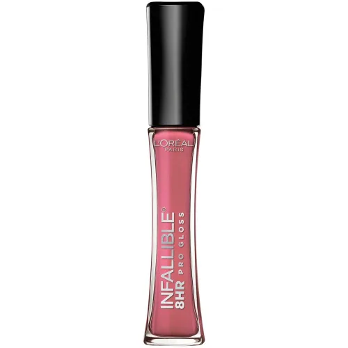 Miniatura 19 de L'Oreal Paris Maquillaje Infallible Brillo labial hidratante de 8 horas, Fiery, 0.21 onzas líquidas