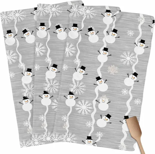 Miniatura 15 de Toallas de cocina rústicas de girasol, papel de periódico retro marrón rústico de microfibra absorbente para platos de cocina, toalla de baño