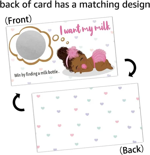 Miniatura 5 de REWIDPARTY Tarjetas de juego de fiesta para raspar para baby shower (32 piezas) Actividad para despedida de soltera baby shower, boletos festivos