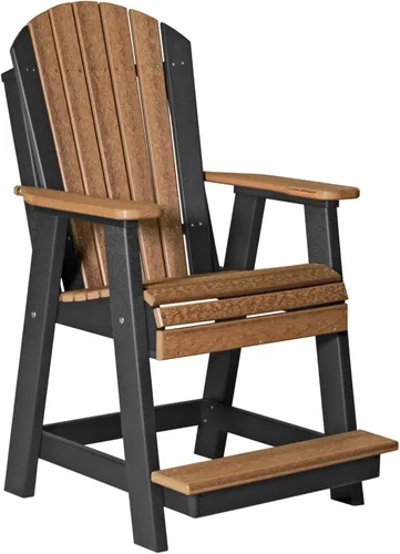 Miniatura 24 de LuxCraft Silla Balcón - Altura del mostrador - Aruba sobre Negro