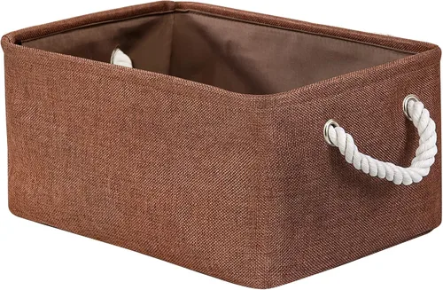 Miniatura 79 de TheWarmHome Contenedores de almacenamiento para estantes, tamaño mediano, 3 unidades, 13.8 pulgadas de largo x 9.8 pulgadas de ancho x 6.7 pulgadas