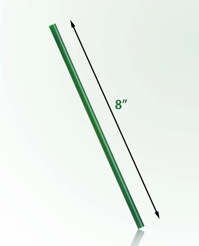 Miniatura 6 de DuraHome Paquete de 1000 pajitas de plástico verde envueltas individualmente, 8 pulgadas, sin BPA, estilo restaurante, desechables, 0.24 pulgadas