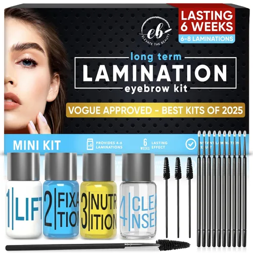 Miniatura 11 de Kit de laminación de cejas y pestañas Uso en casa y salón de belleza Kit profesional de laminación de cejas 2 en 1 y levantamiento de pestañas