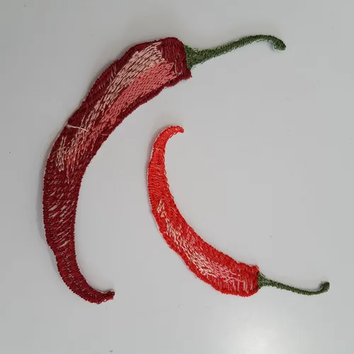 Miniatura 2 de Moks443(p) Chili Patch - Embroidery Patch - hot seasoning patch - Sew on patch