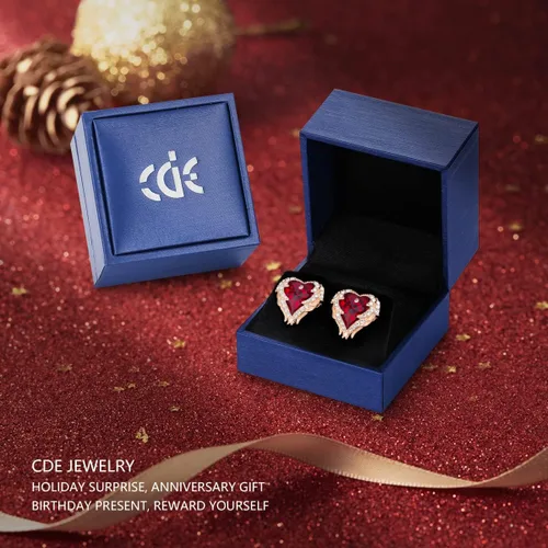 Miniatura 6 de CDE - aretes de alas de ángel para mujer, chapado en rodio, joyería de Navidad para niñas y mujeres