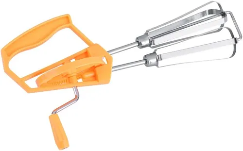 Miniatura 7 de Batidor manual de huevos, batidor de mano giratorio de acero inoxidable, batidor de huevo giratorio de mano, herramienta de cocina, accesorio