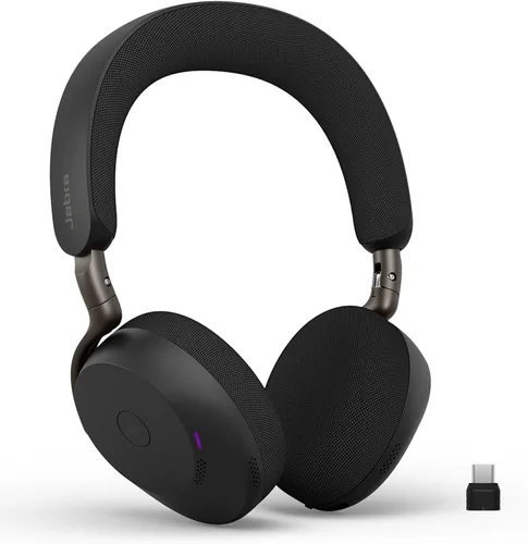 Miniatura 21 de Jabra Evolve3 75 Auriculares inalámbricos Bluetooth con micrófono para el trabajo, USB-A, tecnología de llamada de voz AI, cancelación activa