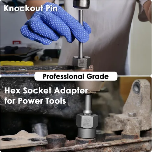 Miniatura 6 de THINKWORK Juego de extractor de pernos rotos, juego de extractor de tornillos fácil de sacar de 65 piezas, herramienta de remoción de tuercas