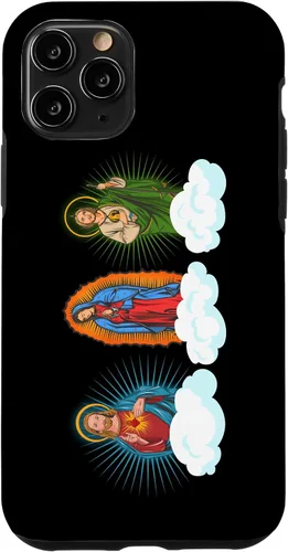 Miniatura 28 de iPhone 11 Pro Max Jesús, Virgen María y San Judas Tadeo En Nubes Caso