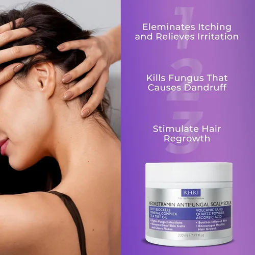 Miniatura 6 de Rida Hair Research Institute Exfoliante Antifúngico para Hombres y Mujeres Anticaspa, Medicado, Exfoliante para Foliculitis para Cuero Cabelludo