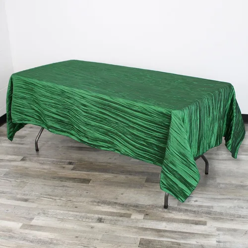 Miniatura 26 de YOUR CHAIR COVERS - Mantel Rectangular de Tafetán Arrugado de 90 x 132 Pulgadas - Azul Polvoriento, Manteles Rectangulares para Mesas Rectangulares