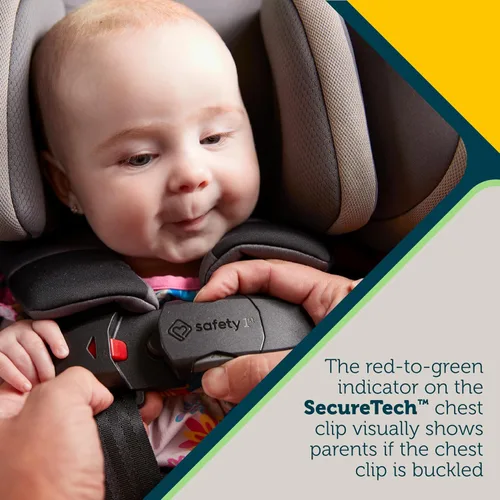Miniatura 3 de Safety 1st EverSlim - Asiento de automóvil convertible 4 en 1, clip de pecho SecureTech, ultra delgado, 4 modos de bebé a refuerzo, asiento