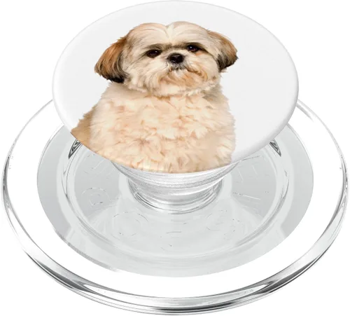 Miniatura 7 de Shih Tzu popsocket agarre y soporte para teléfonos y tabletas, Shih Tzu, Negro