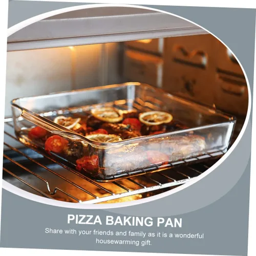 Miniatura 6 de STOBAZA 1 unidad de cena profunda para sartén de vapor, mango rectangular, herramienta de microondas, suministro para hornear, tartas de queso