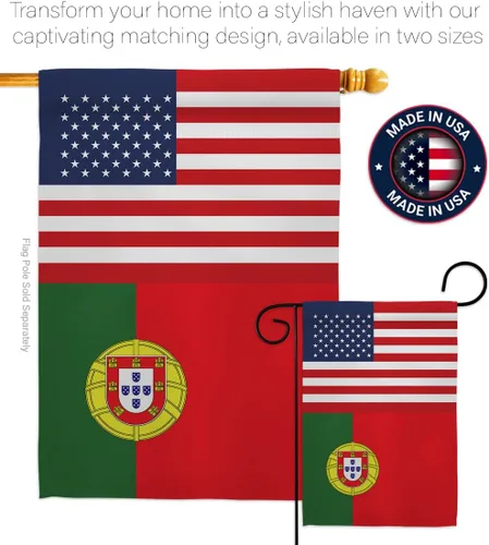 Miniatura 4 de Cartel de bandera de la amistad de Portugal, Estados Unidos, arte de pared, postes de bandera para exteriores de casa, decoración al aire libre