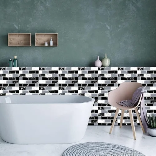 Miniatura 6 de Calcomanías de azulejos autoadhesivas para azulejos de pared, autoadhesivas, impermeables, adecuadas para baño, cámper, encimera, azulejos de 10
