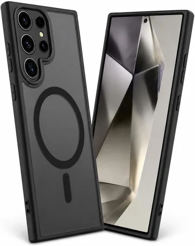 Miniatura 7 de Funda magnética antihuellas para Samsung Galaxy S23 Ultra, protección completa de la cámara, compatible con accesorios MagSafe, cubierta trasera