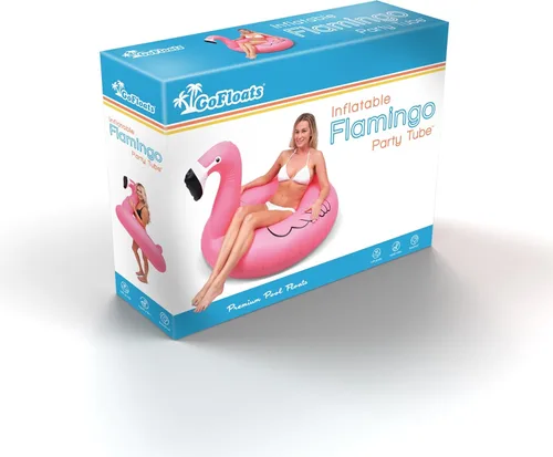 Miniatura 6 de GoFloats Flotador de piscina Flamingo - Balsas inflables, adultos y niños