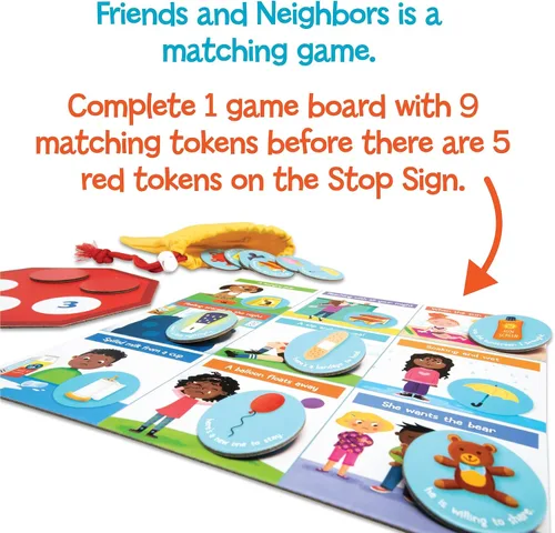 Miniatura 5 de Peaceable Kingdom Amigos y vecinos: The Helping Game, ganador de premios. Juego Desarrollo emocional colaborativo para niños.
