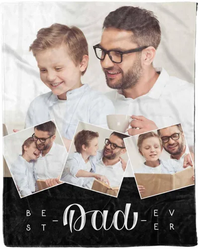 Miniatura 20 de D-Story Mantas para papá, manta de regalo personalizada de hija, manta para el Día del Padre, regalos para papá de parte de la hija, manta con fotos