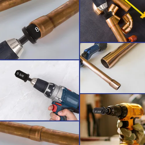 Miniatura 7 de Juego de reparación HVAC, expansor de tubo de cobre para aire acondicionado, herramienta hexagonal de estampación manual, tubo de cobre suave