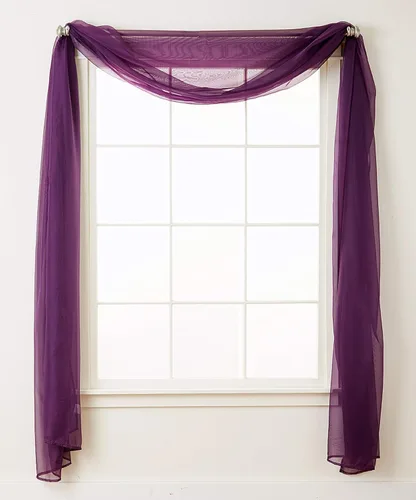 Miniatura 36 de Elegant Comfort - Cortinas transparentes de lujo con bolsillo para barra para cocina, dormitorio y sala de estar, Microfibra, Beige