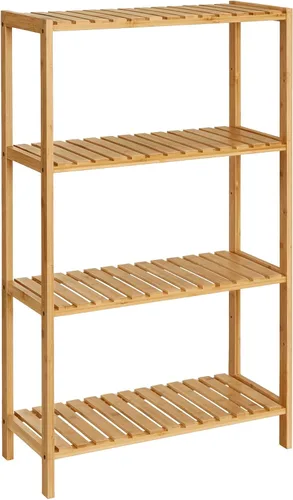 Miniatura 11 de SONGMICS Estantería de almacenamiento de bambú, estantería de 5 niveles, multifuncional, en la entrada, baño, sala de estar, balcón, cocina, 10.2 x