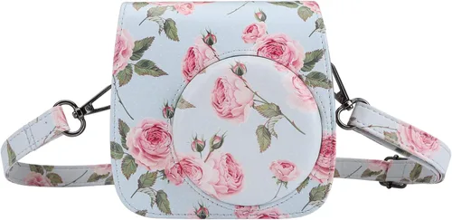 Miniatura 7 de Yoption Funda para cámara instantánea compatible con Instax Mini 12/11/9/8/8+, bolsa de piel sintética para cámara con bolsillo y correa de hombro