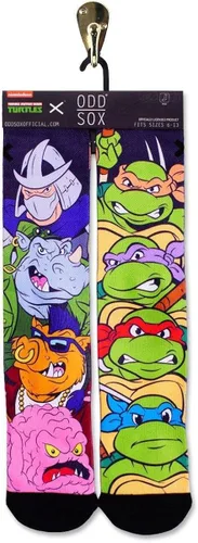 Miniatura 2 de Odd Sox, Nickelodeon TMNT Teenage Mutant Ninja Turtles, 90's Cartoon, Fun Socks