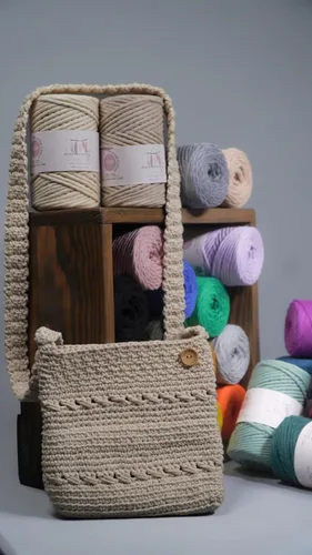 Miniatura 6 de Makromecity, Cordón de algodón para macramé de 1/8 pulgadas x 100 yardas (300 pies) Hilo de algodón verde crepé de 3 mm de un solo hilo para arte