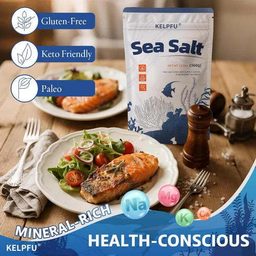 Miniatura 3 de Recambio de sal marina gruesa australiana para molinillo – Premium sin yodar y sin refinar – Granos crujientes puros para molinos, cocina y acabado