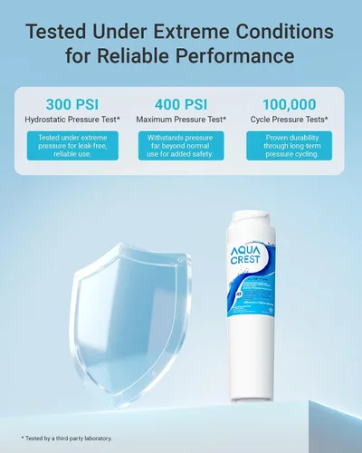 Miniatura 6 de AQUA CREST GSWF Filtro de agua para refrigerador, repuesto para GE® GSWF Smart Water 238C2334P001, Kenmore® 46-9914, 469914, 9914, 2 filtros