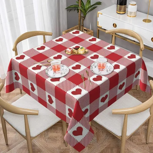 Miniatura 27 de AGAYNA 4th of July Tablecloth Round 60 Inch Blue Red White Patriotic Stars Table Cloth,Stain Resistance Independence Day Holiday Table Covers for