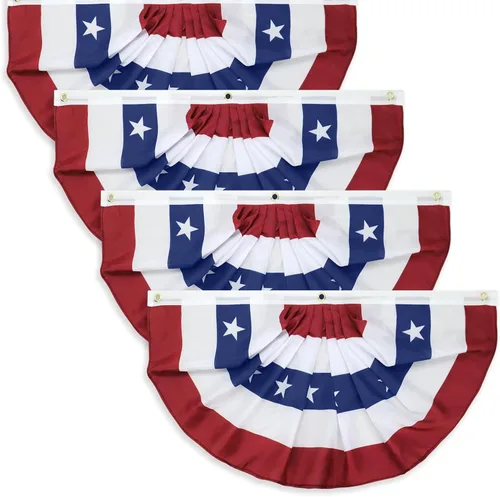 Miniatura 10 de Paquete de 1 bandera de Estados Unidos de 3 x 6 pies, banderas grandes de Estados Unidos con diseño de estrellas patrióticas y rayas para el 4