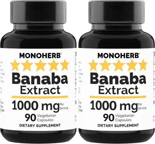 Miniatura 3 de MONOHERB Extracto de Banaba 1000 mg - 90 Cápsulas Vegetarianas - 2% Ácido Corosólico