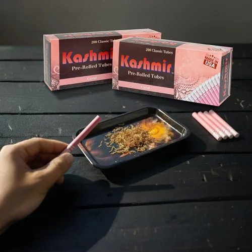 Miniatura 7 de Kashmir Tubos de cigarrillos Coral – 200 tubos de tamaño King con extracción suave y combustión limpia, sin desgarros, compatibles con la mayoría