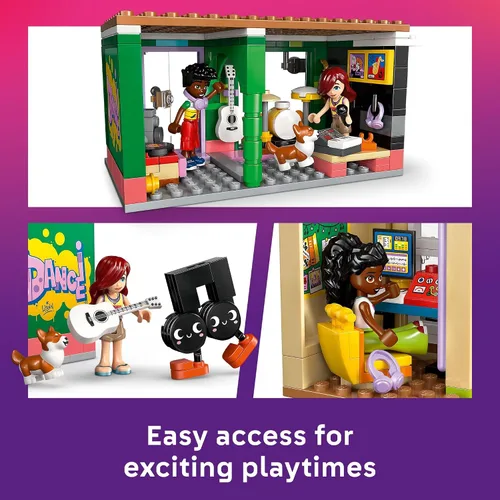 Miniatura 3 de LEGO Friends Music Store & Apartment Building Set – Conjunto de juego interactivo de narración de historias para niñas y niños a partir de 7 años