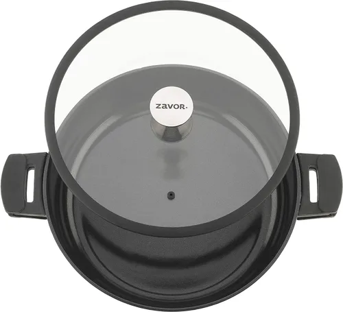 Miniatura 5 de ZAVOR Noir - Sartén para saltear de 4.5 cuartos de galón, aluminio fundido de alta calidad con revestimiento de cerámica antiadherente a base