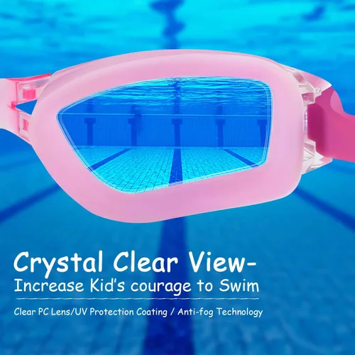 Miniatura 4 de COOLOO - Gafas de natación para niños, paquetes de 2 gafas de natación para niños y niñas de 4 a 16 años