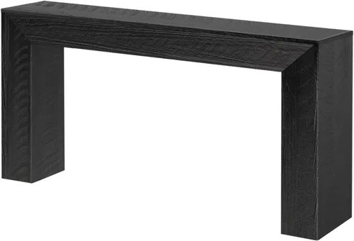Miniatura 4 de Plank+Beam Mesa Consola Grand, Mesa de Sofá Moderna de Madera Maciza de 56 Pulgadas, Mesa de Entrada Estrecha para Pasillo, Detrás del Sofá, Sala