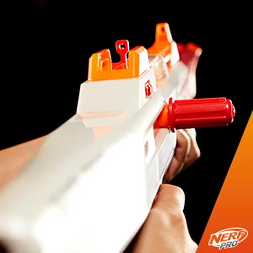 Miniatura 10 de Pistola Nerf Pro Gelfire Ghost de acción de proyectiles, cañón de impulso extraíble, 5000 rondas de gel, tolva integrada de 100 rondas, gafas