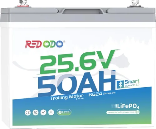 Miniatura 35 de Redodo Paquete de 3 baterías de litio de 12 V 100 Ah Grupo 24, ciclo profundo de 1280 Wh con BMS de 100 A, batería recargable de litio de más