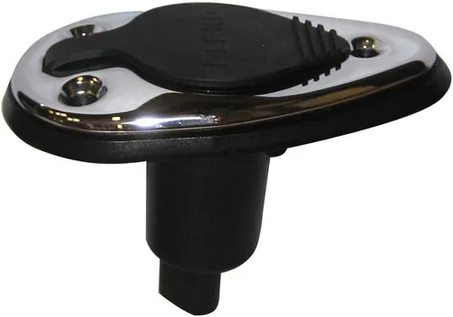 Perko Base de montaje de luz de poste de collar roscado - 2 pines - acero inoxidable