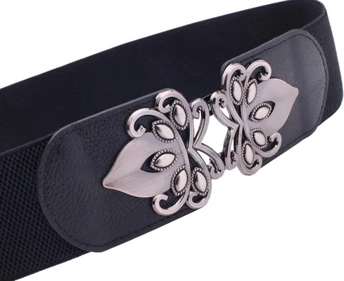 Miniatura 5 de Syuer Cinturón elástico ancho vintage para mujer, cinturón retro de cincha