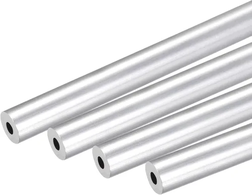 Miniatura 32 de uxcell 6063 Tubo redondo de aluminio 0.236 in OD 0.118 in Diámetro interior 9.843 in Longitud Tubería 4 PC