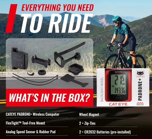 Miniatura 8 de CATEYE - Ordenador inalámbrico para bicicletas Padrone Plus