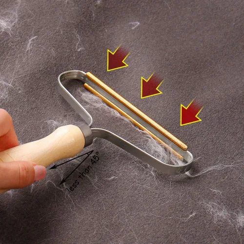 Miniatura 3 de Removedor de pelusa portátil, afeitadora de pelusa - cepillo de viaje reutilizable de doble cara para eliminar pelusa, pelo de mascotas y polvo