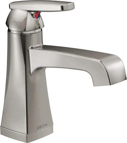 Miniatura 9 de Delta Grifo de baño Ashlyn Bronze para baño, grifo de baño de un solo agujero, mango único, tecnología de sello de diamante, ensamblaje de drenaje