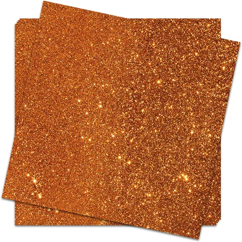 Miniatura 12 de Crafasso Cartulina con purpurina pesada y de alta calidad, 12 x 12 pulgadas, 15 hojas, color dorado